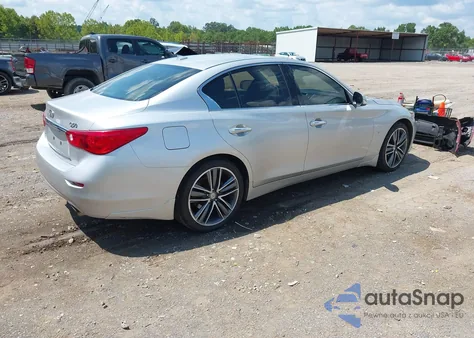 2014 Infiniti Q50 Premium from USA, damaged, VIN JN1BV7AR0EM693476
